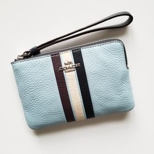 New blue Coach wristlet